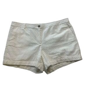 Boden white eyelet shorts sz 14